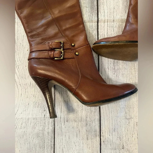 Arturo Chiang Chestnut Heeled Boots - Picture 3 of 11